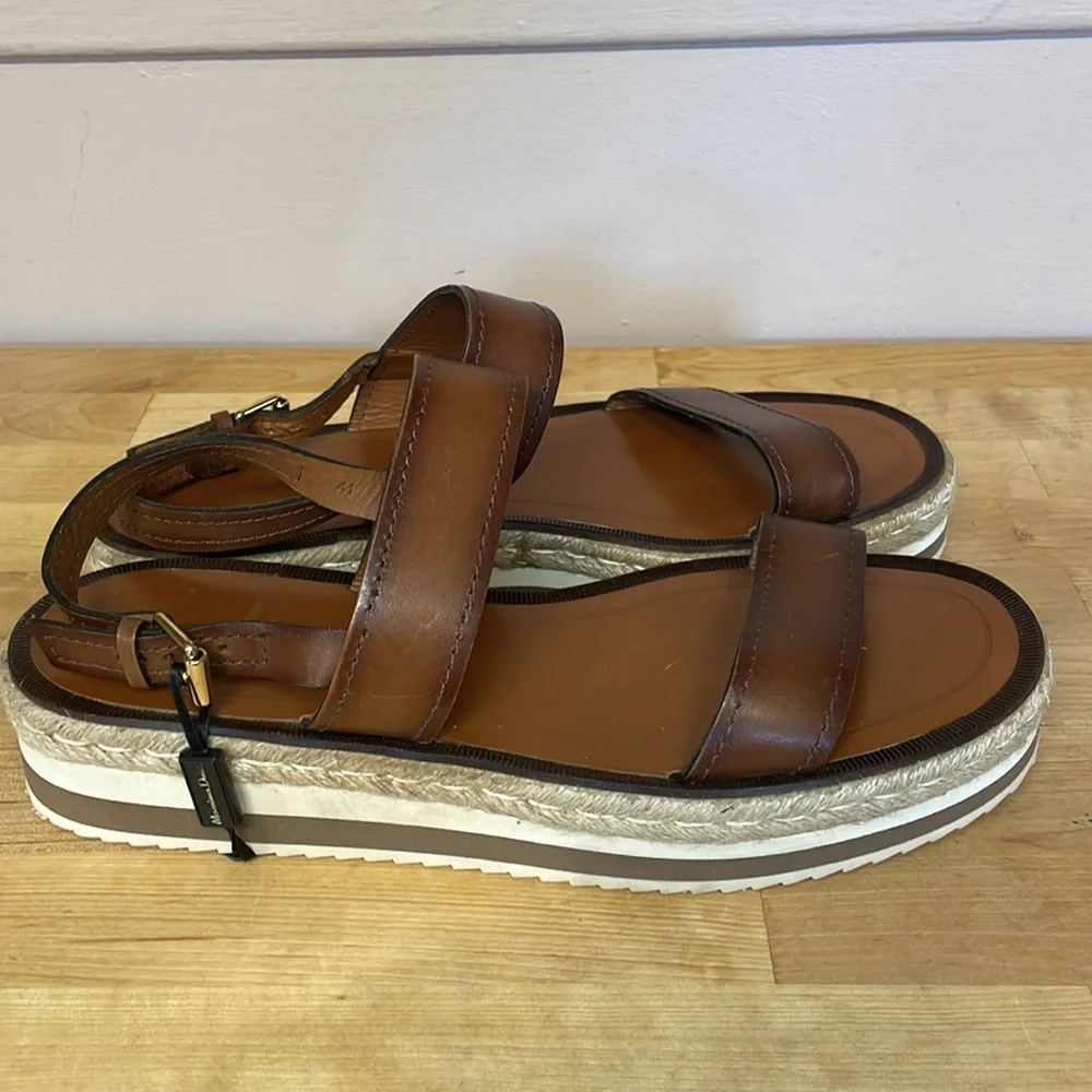 Massimo Dutti leather sandals size 10 - Picture 4 of 16